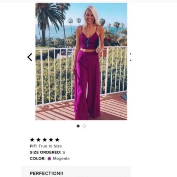 Lulus Out Tonight Magenta Two Piece Jumpsuit - Picture 3 of 6